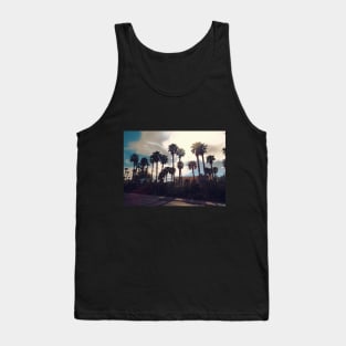 Palms blue sky clouds palm tree in Las Vegas Nevada Tank Top